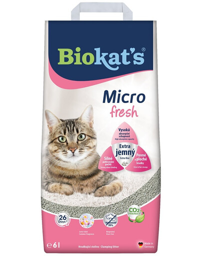BIOKAT'S Micro Fresh 6 l graniglia fine di bentonite