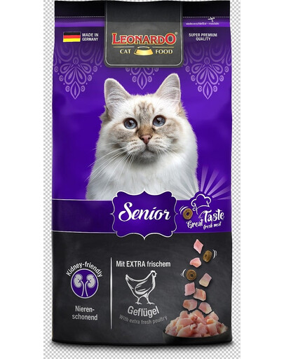LEONARDO Senior cibo secco per gatti anziani1,8 kg