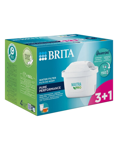 BRITA MAXTRA PRO Filtro acqua Pure Performance 3+1 (4 pz.) pz.
