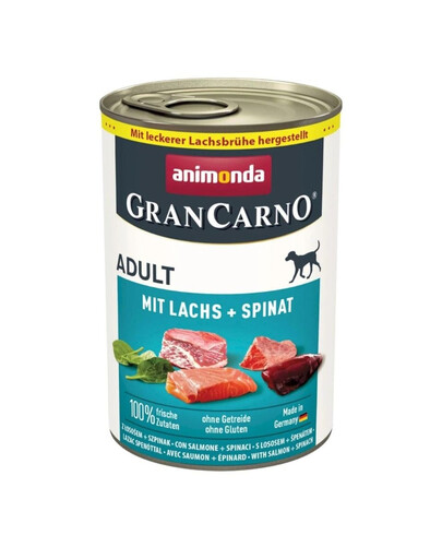 ANIMONDA GranCarno Adult salmone e spinaci 400g