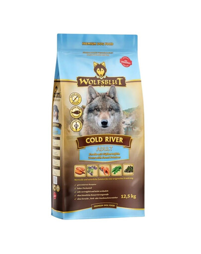 WOLFSBLUT Cold River Adult per cani con trota e patate dolci 12,5 kg
