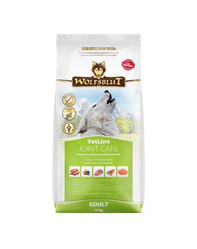 WOLFSBLUT VetLine Joint Care alimento dietetico per cani a sostegno delle articolazioni e della mobilità 12 kg