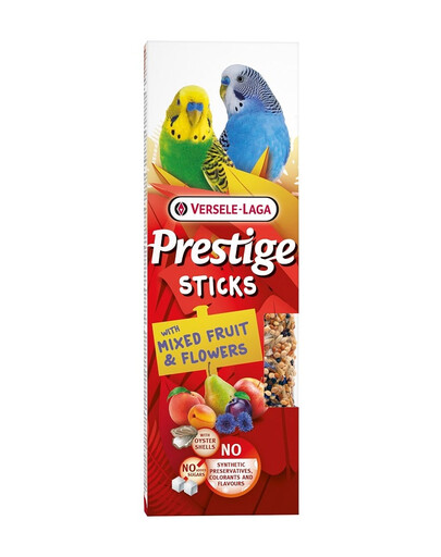 VERSELE-LAGA Prestige Sticks 2pz. per cocorite con frutta mista e fiori 60g