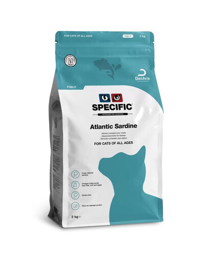 SPECIFIC Cat FQD-F Atlantic Sardine 2 kg Alimento fresco a base di sardine e krill per gatti di tutte le età
