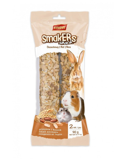 VITAPOL Smakers con le nocicioline per roditori e conigli 90 g
