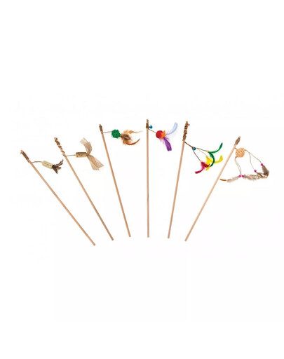 COMFY Giocattolo per gatti Canna da pesca con piume 50 cm
