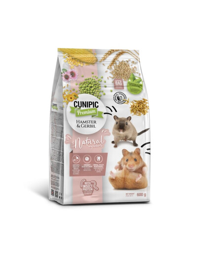 CUNIPIC Premium Hamster Gerbil 600g mangime per criceti e gerbilli