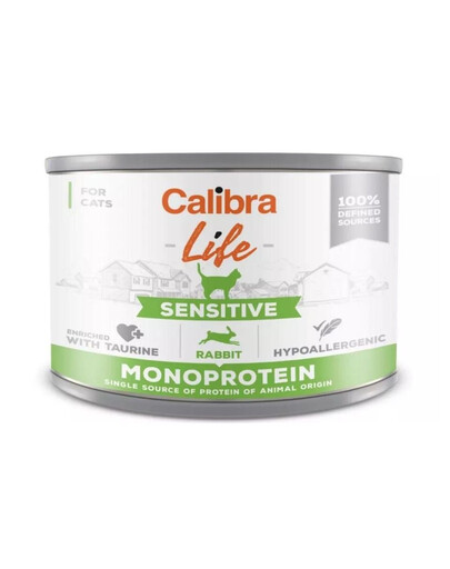 CALIBRA Cat Life Sensitive Rabbit 200 g con coniglio per gatti sensibili