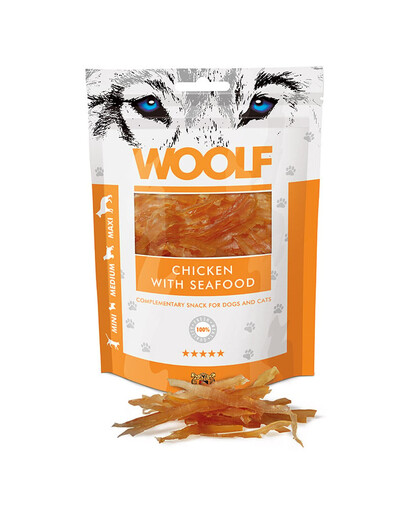 WOOLF Chicken With Seafood 100g pollo con frutti di mare