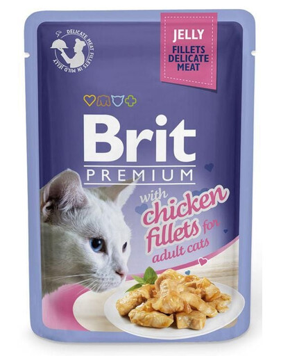 BRIT Premium Cat  Fillets in Jelly pollo 24x85g