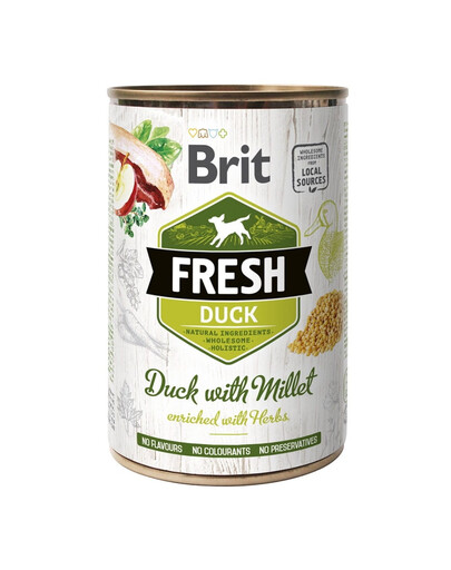 BRIT FRESH duck & millet 400 g anatra e miglio