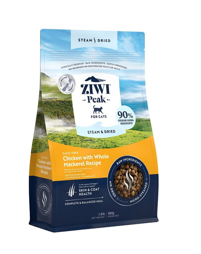 ZIWIPEAK Cat Steam & Dried cibo secco per gatti a base di pollo 800 g