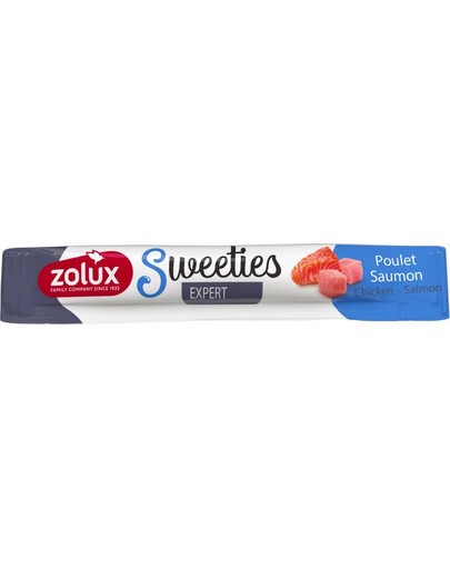 ZOLUX SWEETIES Snack cremoso con salmone e pollo 14g