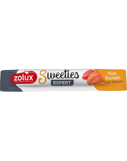ZOLUX SWEETIES Snack cremoso con tonno e salmone 14g