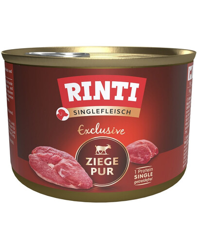 RINTI Singlefleisch Exclusive Goat Pure alimento monoproteico con carne di capra 185g