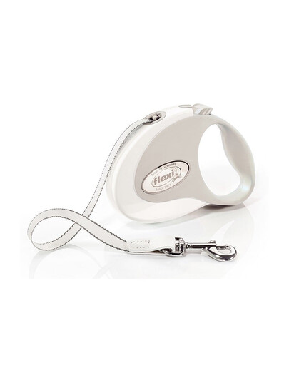 FLEXI Guinzaglio automatico Style S Fettuccia 3 m bianco