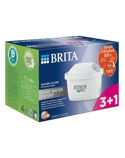 BRITA Filtro acqua MAXTRA PRO Hard Water Expert 3+1 (4 pz)