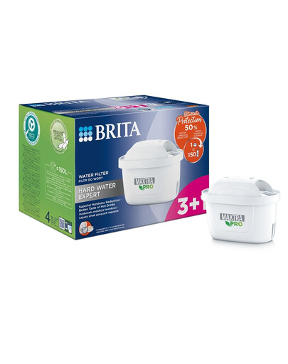 BRITA Filtro acqua MAXTRA PRO Hard Water Expert 3+1 (4 pz)