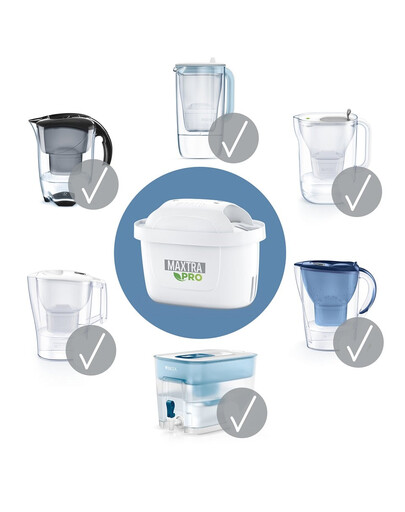 BRITA Filtro acqua MAXTRA PRO Hard Water Expert 3+1 (4 pz)