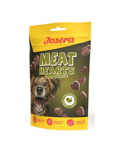 JOSERA Meat Hearts Turkey snack da addestramento con tacchino 70 g