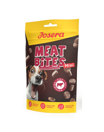 JOSERA Meat Bites Mini Beef snack da addestramento con manzo per cani di piccola taglia 70 g