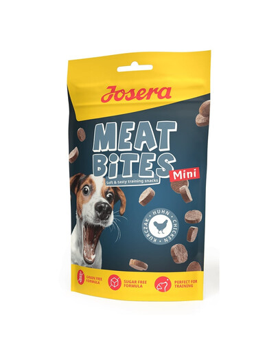 JOSERA Meat Bites Mini Chicken snack da addestramento al pollo per cani di piccola taglia 70 g