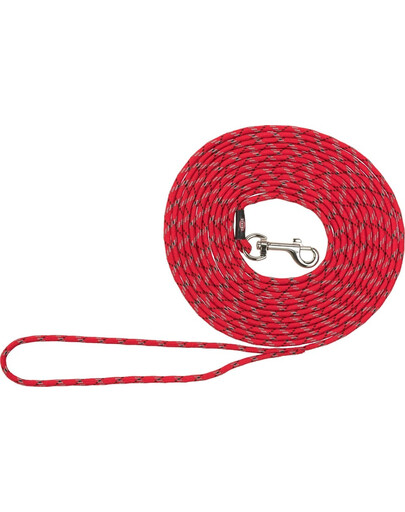 TRIXIE Junior Lunghina tonda per cuccioli XXS–XS: 8 m/ 4 mm rosso