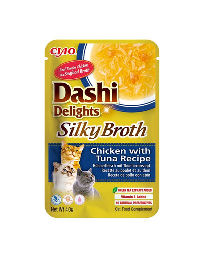 INABA Cat Dashi Delights Silky Broth Pollo e tonno 40g