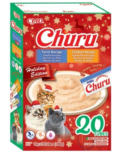 INABA Cat HOLIDAY BOX Set di crocchette natalizie per gatti