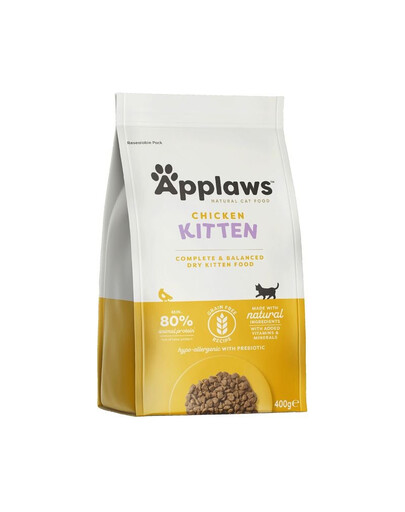 APPLAWS Kitten alimento senza cereali con pollo per gattini 400g