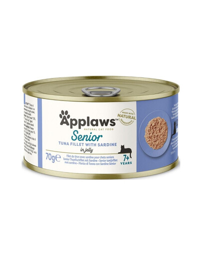 APPLAWS Cat Senior Tuna Fillet with Sardine Tonno con sardine per gatti anziani 70g