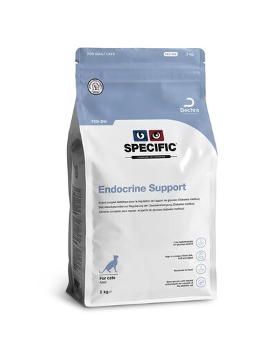 SPECIFIC Cat FED-DM Endocrine Support 2 kg cibo per gatti con diabete