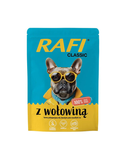 RAFI Classic cibo umido con manzo per cani 400g