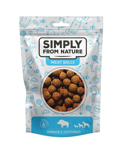 SIMPLY FROM NATURE Meat Balls Palline di carne di selvaggina e verdure per cani 80g