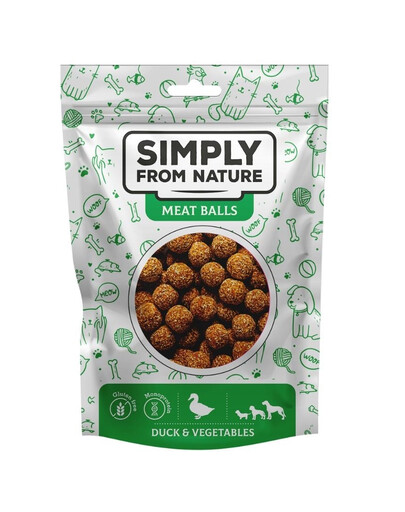 SIMPLY FROM NATURE Meat Balls Palline di anatra e verdure per cani 80g