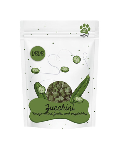 PAKA ZWIERZAKA PEPE Freeze-dried verdure liofilizzate per cani zucchine 20 g