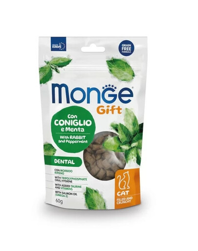 MONGE Cat Adult Dental Coniglio alla menta piperita 60 g