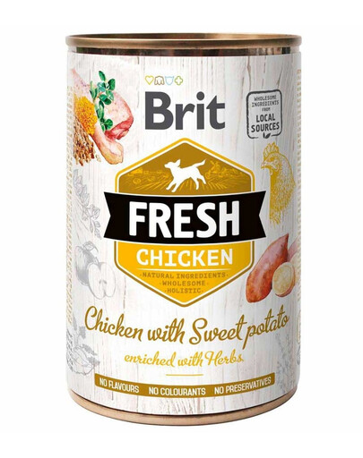 BRIT FRESH chicken & sweet potato 400 g pollo e patate dolci