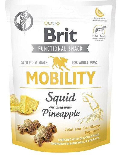BRIT Care Dog Functional Snack Mobility Squid 150g dolcezza con calamari