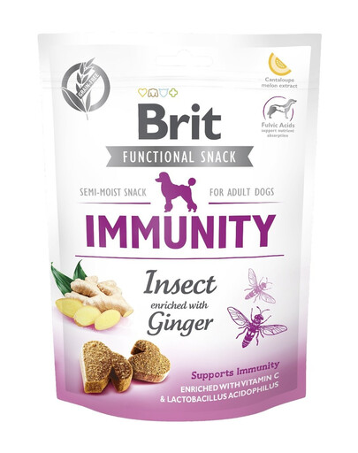 BRIT Care Dog Functional Snack immunity insect 150g snack per cani con insetti per l'immunità