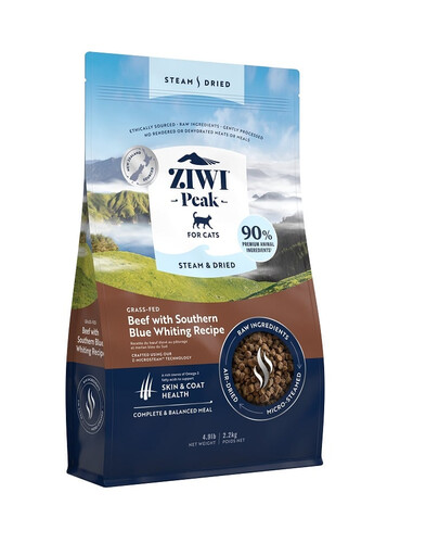 ZIWIPEAK Cat Steam & Dried cibo secco per gatti a base di manzo 2,2 kg