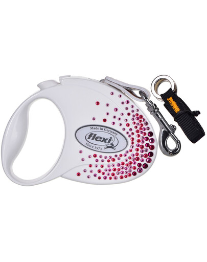 FLEXI Glam Splash Pink M Taśma 5m biała