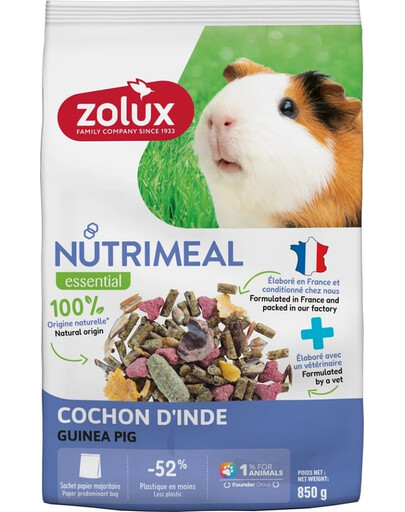 ZOLUX NUTRIMEAL Alimento composto per porcellini d'India 850g
