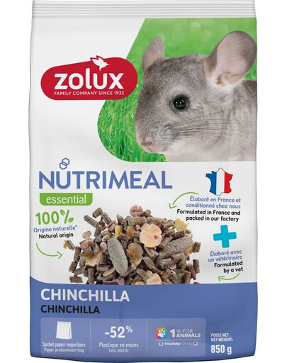 ZOLUX NUTRIMEAL Alimento composto per cincillà 850g
