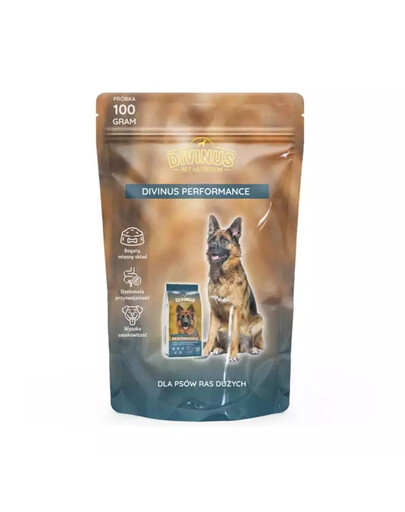 DIVINUS Performance per cani attivi 100g