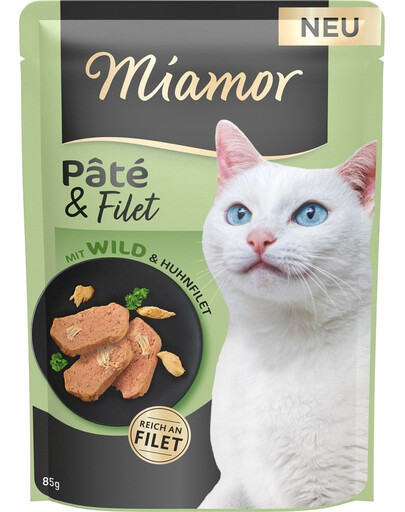 MIAMOR Pate e Filet con Selvaggina pezzi di filetto con selvaggina 85 g