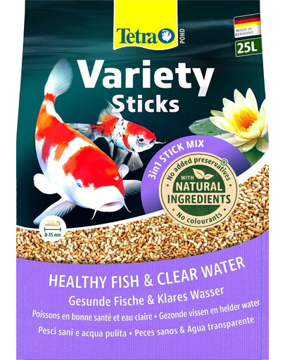 TETRA Pond Variety Stick 25 L Mangime per pesci da laghetto