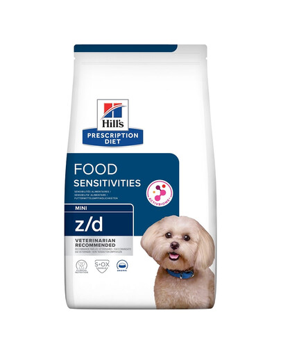HILL'S Prescription Diet Canine z/d Mini Food Sensitivities 6 kg per cani di piccola taglia con un sistema digestivo sensibile