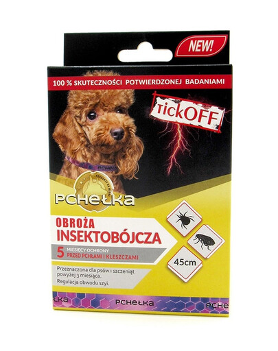 PCHEŁKA TickOff Collare insetticida per cani 45 cm