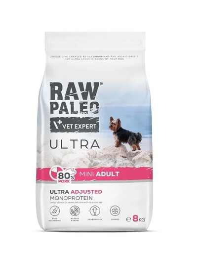 RAW PALEO Ultra Pork Mini Adult con maiale per cani di razza piccola 60g